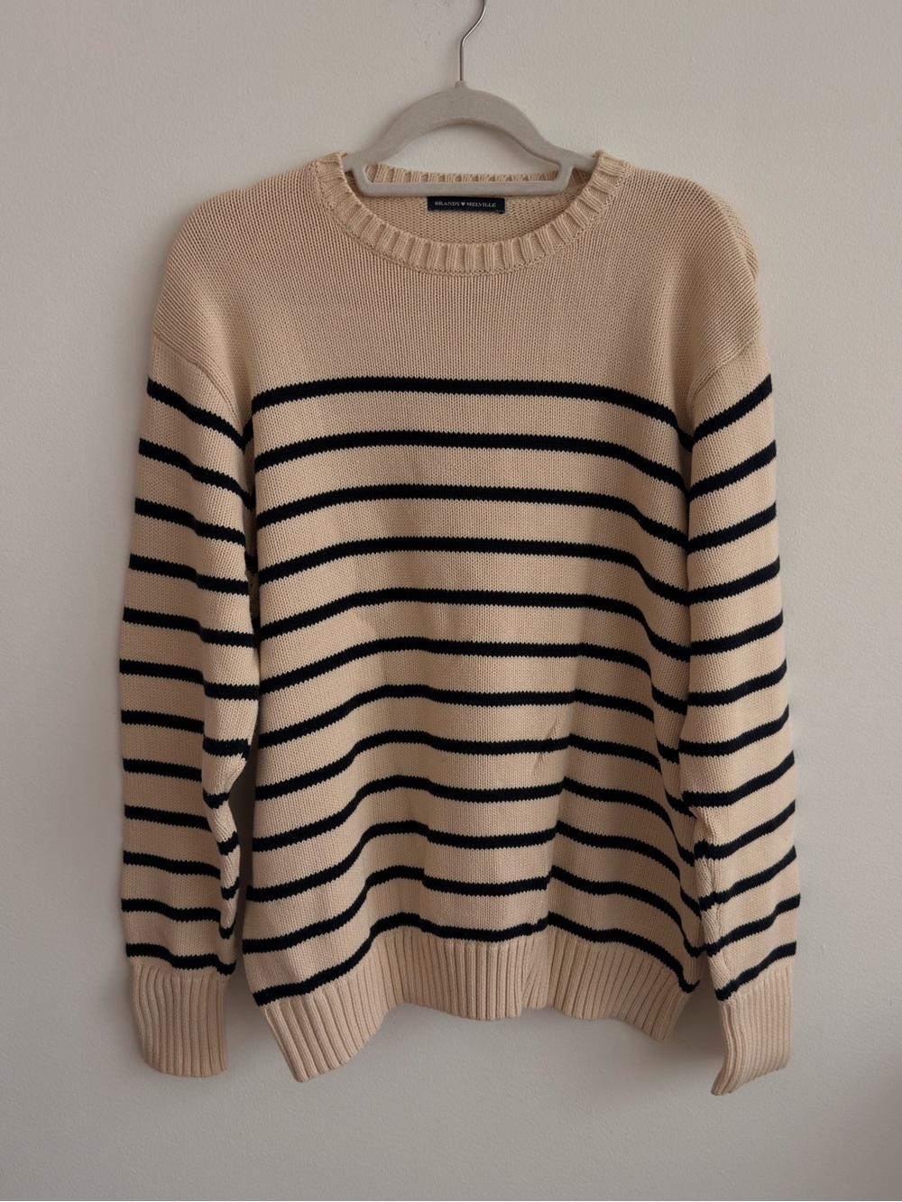 Brandy Melville Striped Crewneck Sweater